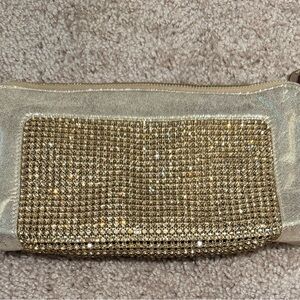 Deux Lux Gold Rhinestone Clutch for Evening Events
